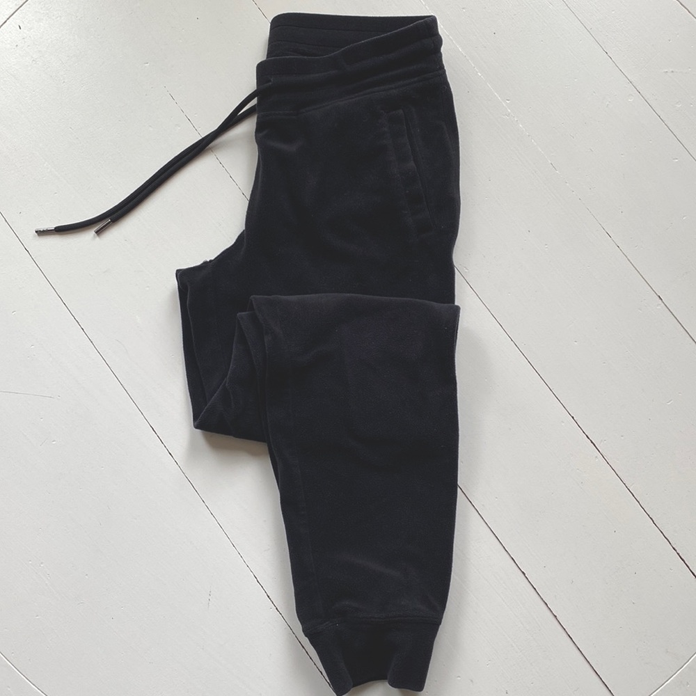 Mark New York Performance Black Velour Joggers w/pockets, Size: Small